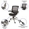 Emma and Oliver Mid-Back Transparent Mesh Executive Swivel Office Chair with Flip-Up Arms